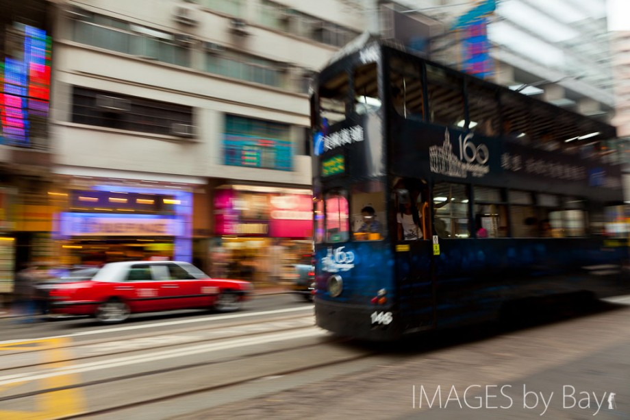 Bus and Taxi in Hong Kong